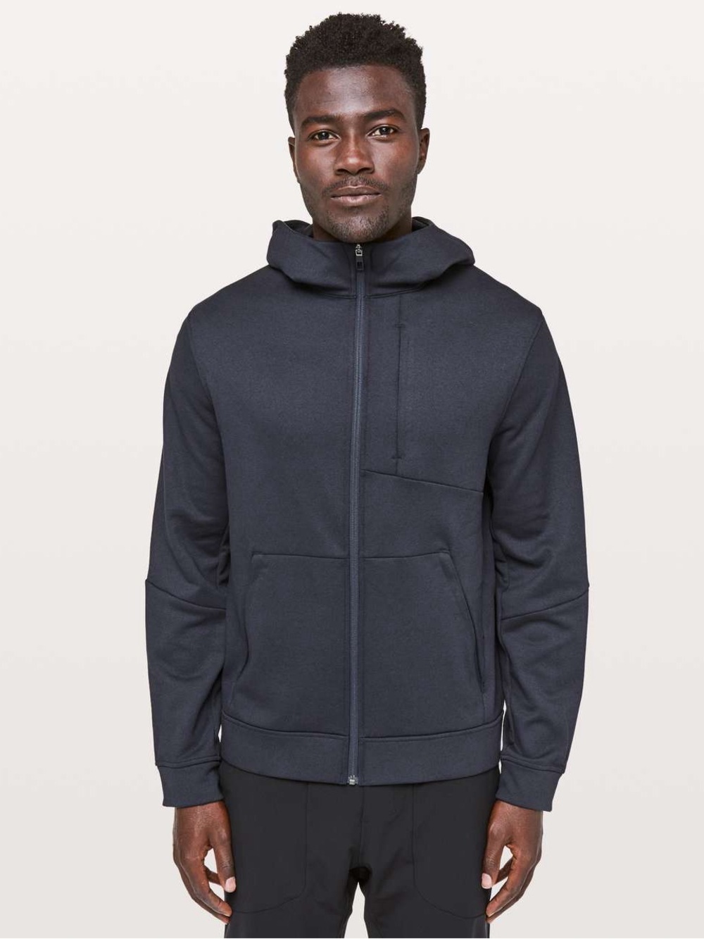 Lululemon City Sweat Zip Hoodie Thermo Heathered Nautical Navy